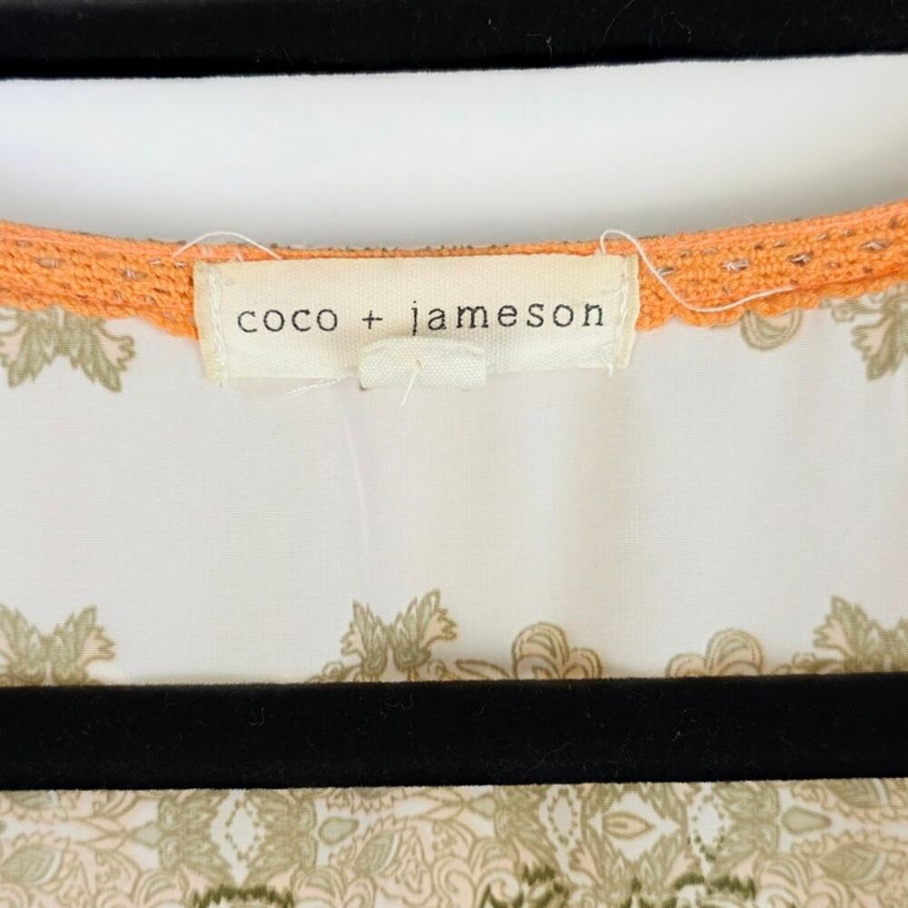 Coco + Jameson Kimono Cardigan Floral Fringe Tassel Boho Festival Hippie Gypsy - Picture 11 of 15